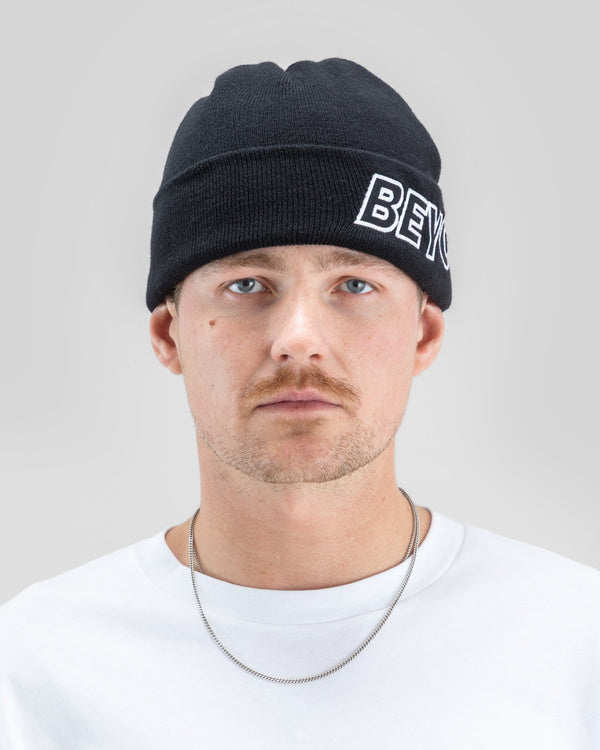 Outline Beanie Black - Image 8