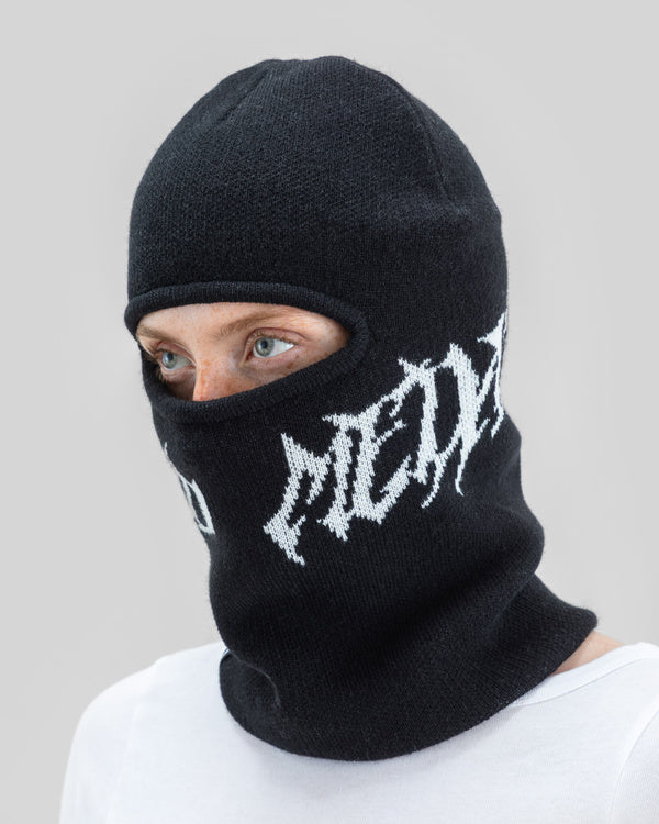 Jacquard Knit Balaclava Black - Image 5