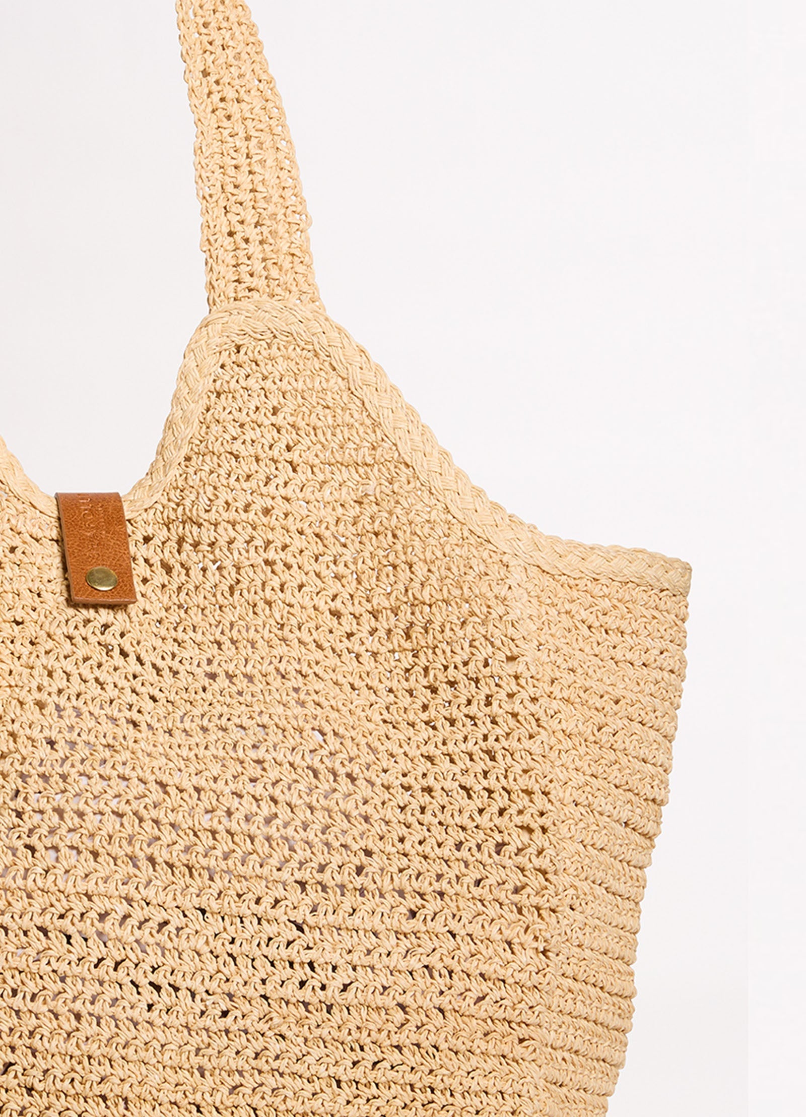 Mirage Woven Tote Bag Natural - Image 3
