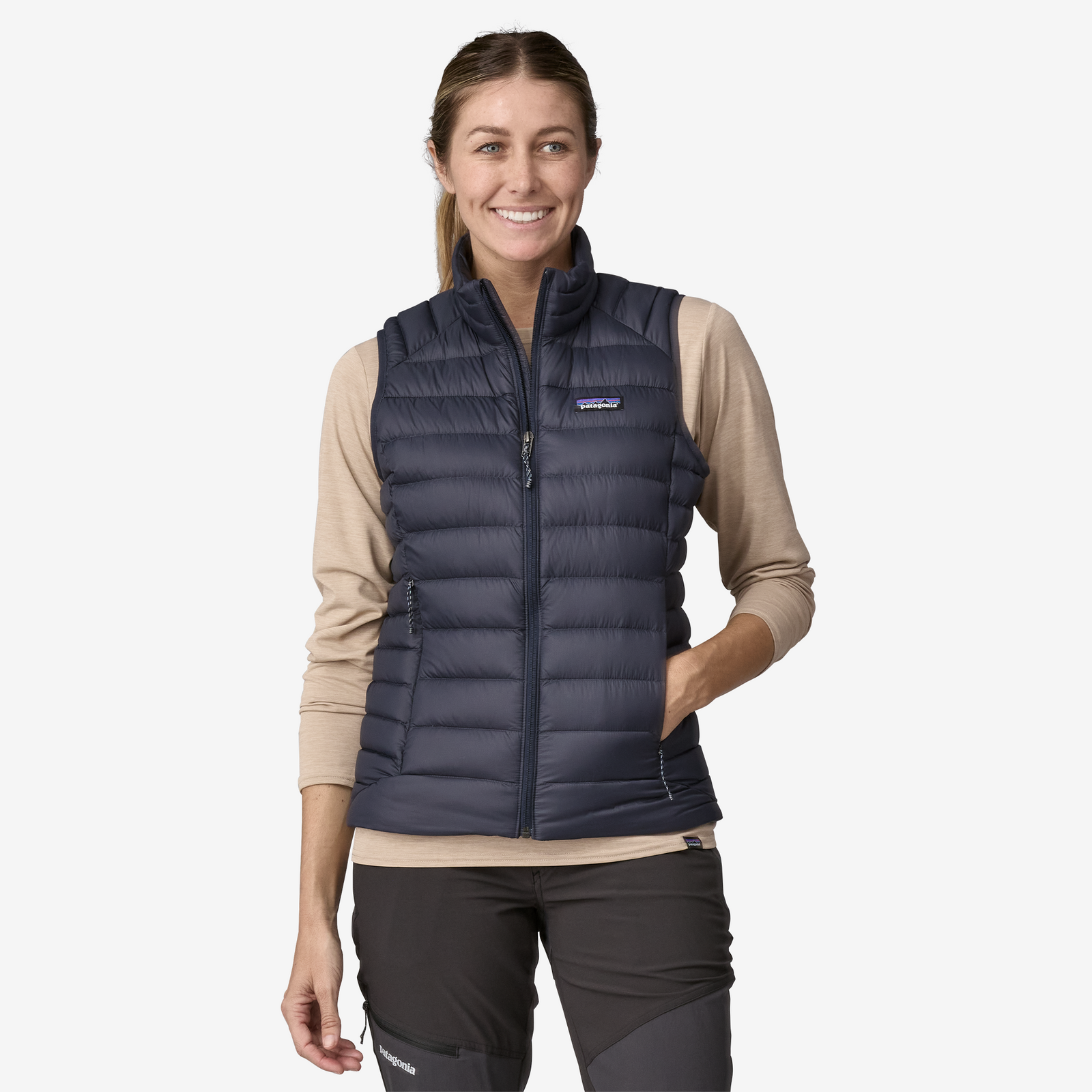 Womens Down Sweater™ Vest Smolder Blue - Image 2