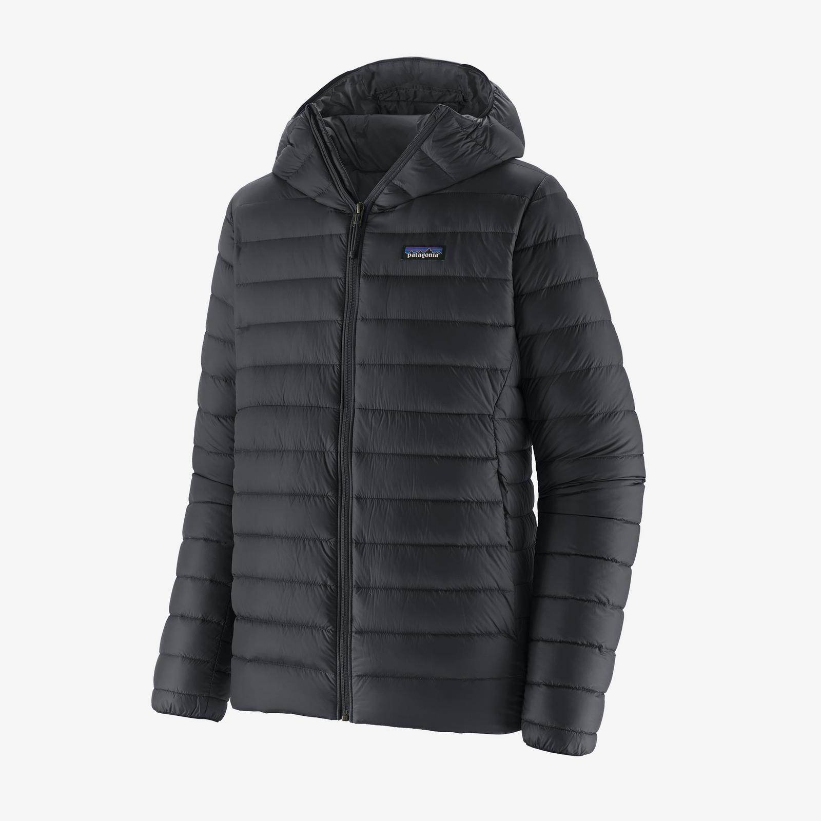 Mens Down Sweater™ Hoody Black - Image 1
