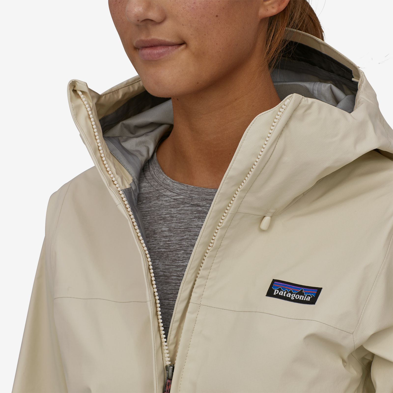 Womens Torrentshell 3L Jacket Wool White - Image 6