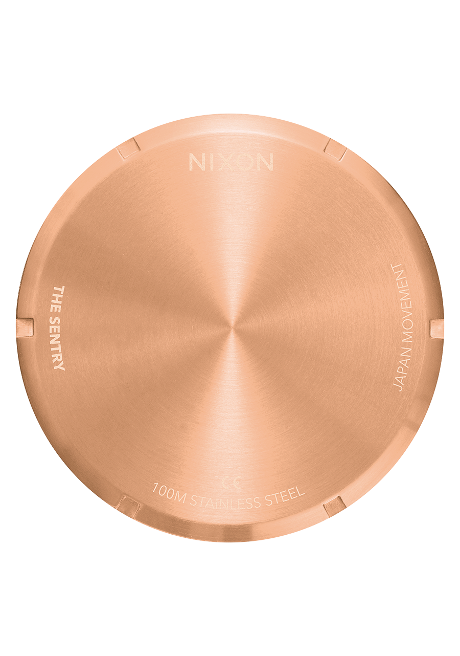 Sentry Leather Rose Gold / Gunmetal / Brown - Image 6