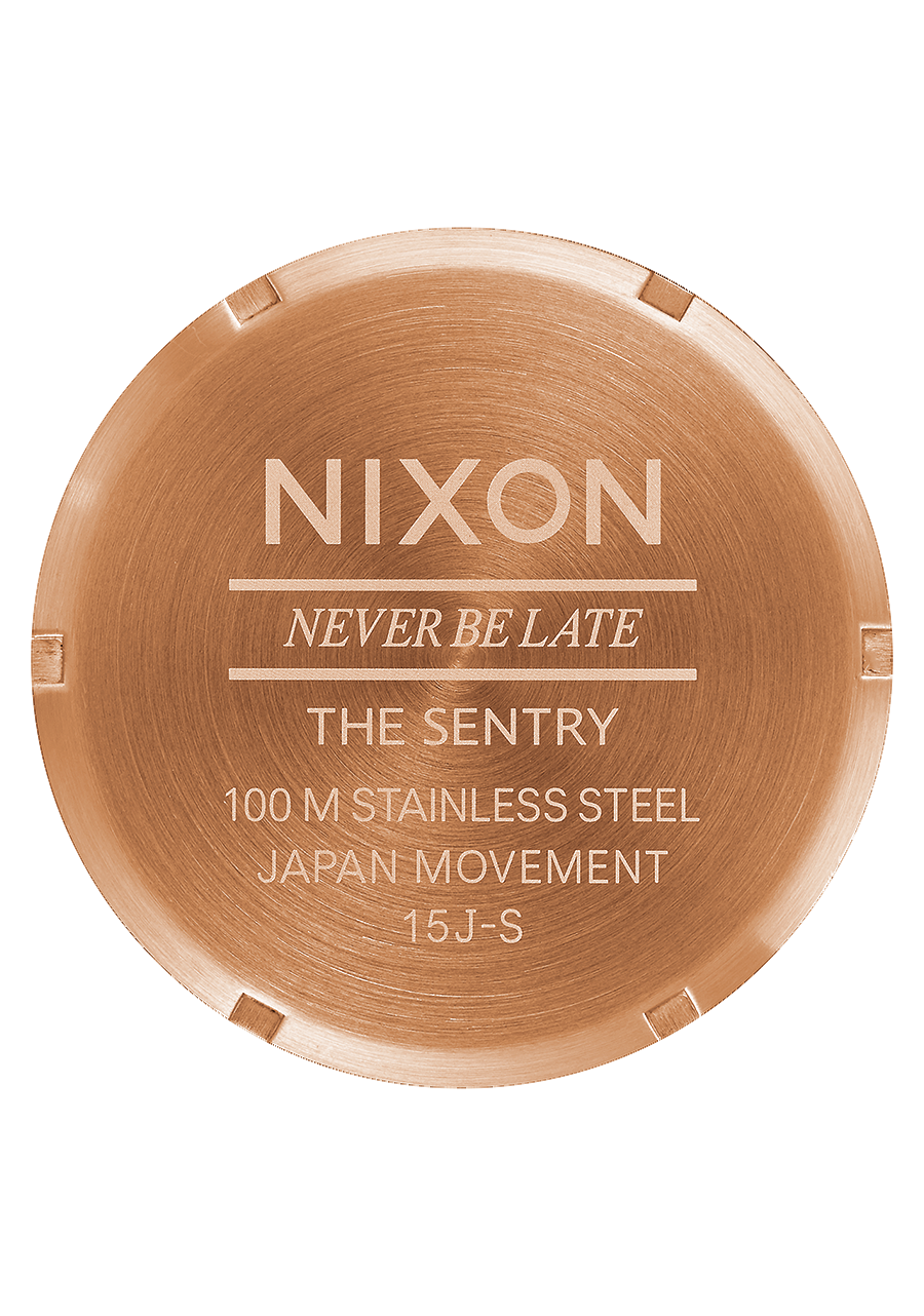 Sentry Leather Rose Gold / Gunmetal / Brown - Image 4