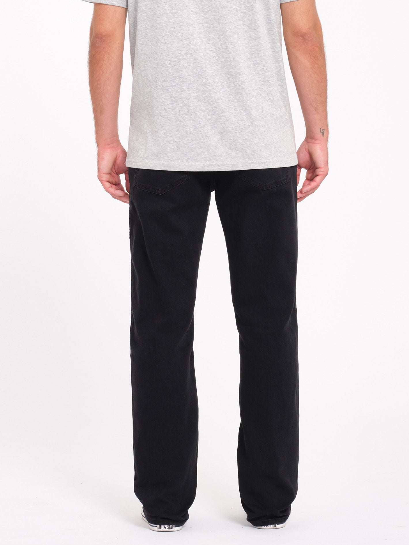 Mens Modown Relaxed Fit Jeans Blackout - Image 4