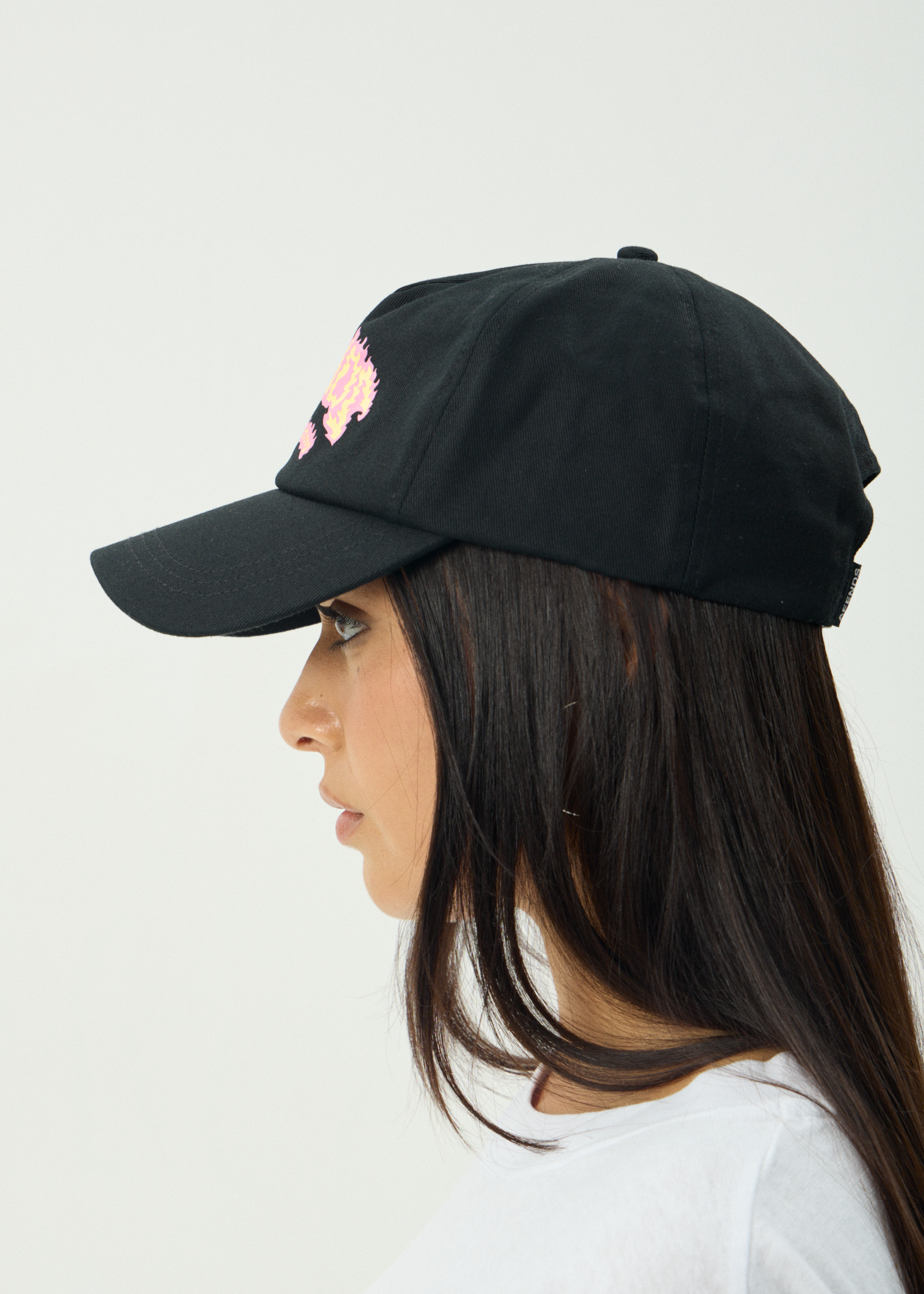 Mens Flame On Cap Black - Image 6