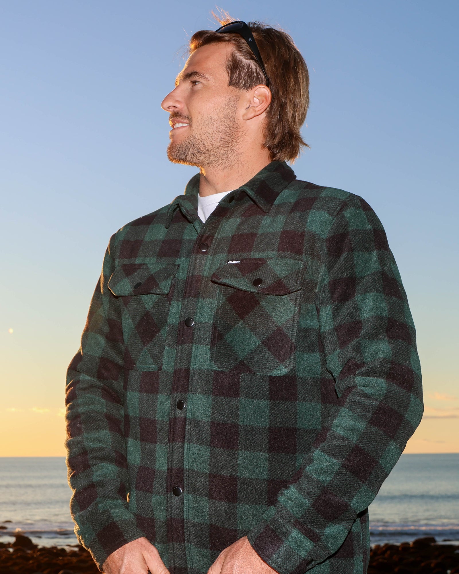 Mens Bowered Casual Jacket Scarab - Image 2