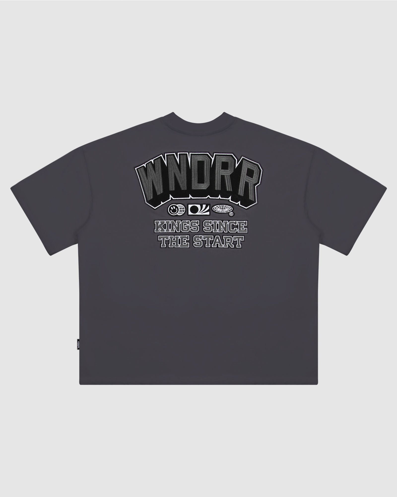 ALL ROUNDER HEAVY WEIGHT TEE - CHARCOAL