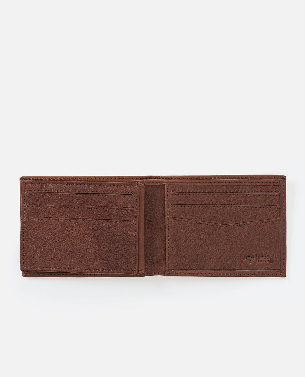 K-Roo RFID Slim Zf Leather Wallet Brown - Image 4