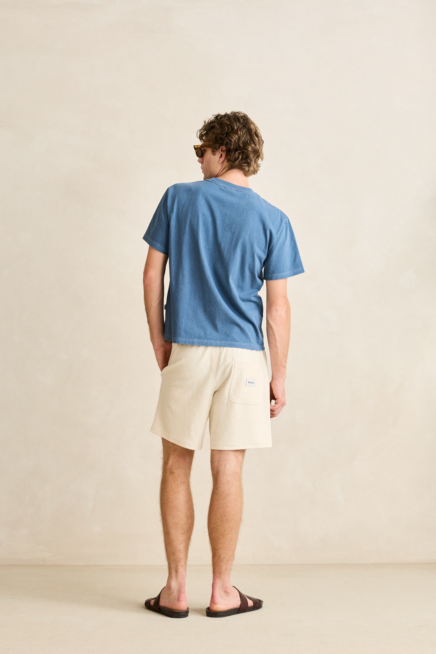 Mens Sounds Contrast Band T Shirt Blue - Image 4