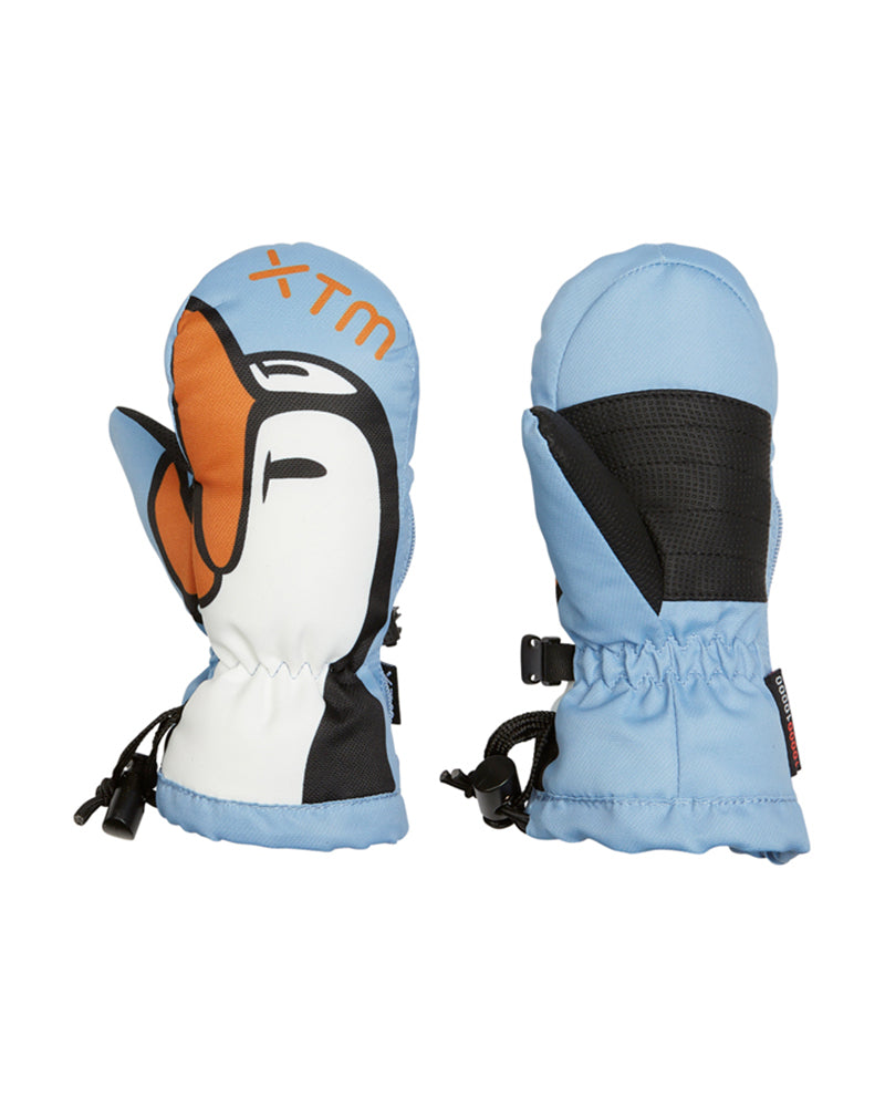 Totally Wild II Kids Snow Mittens 0-4 years - Blue Penguin
