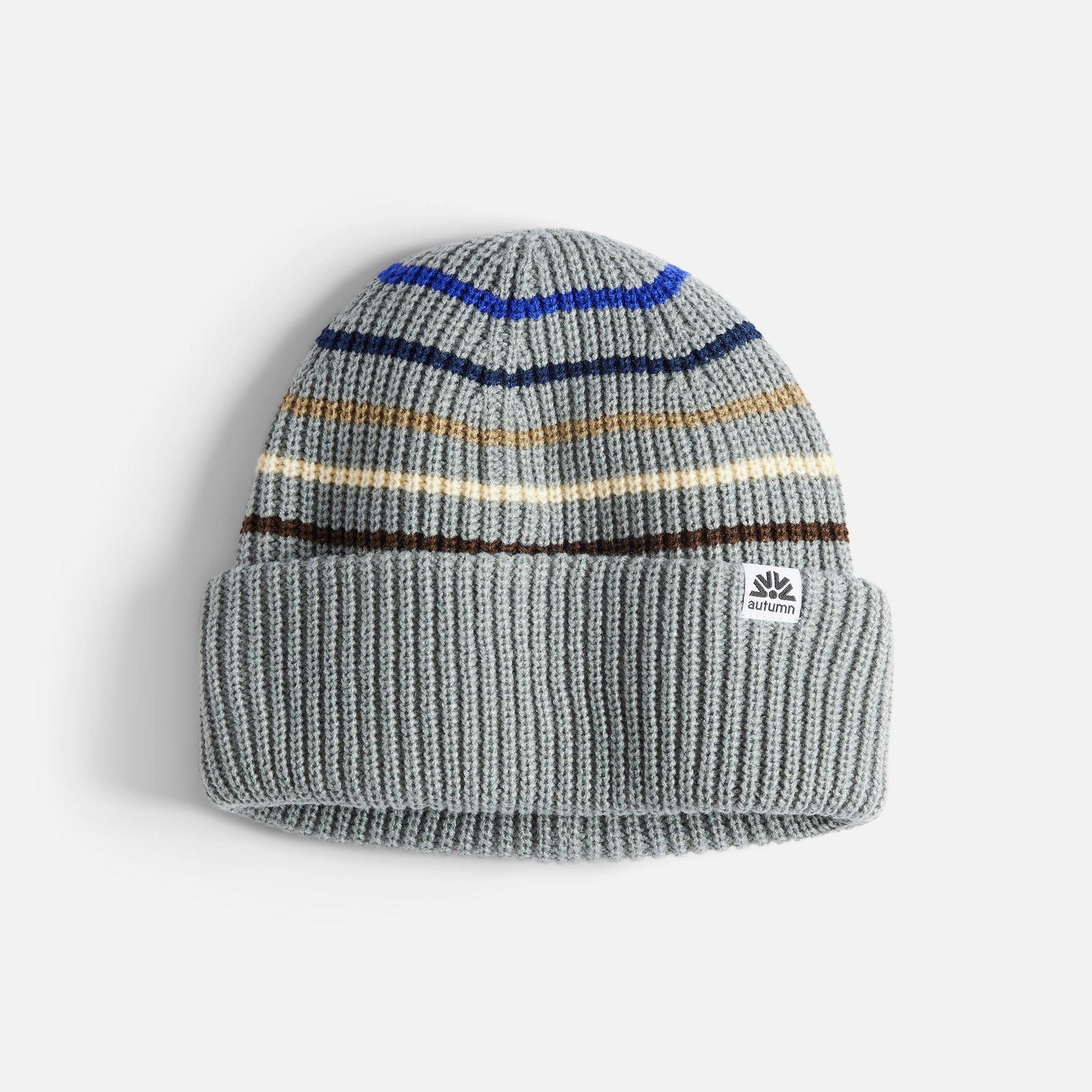 Mens Retro Beanie Sky - Image 2