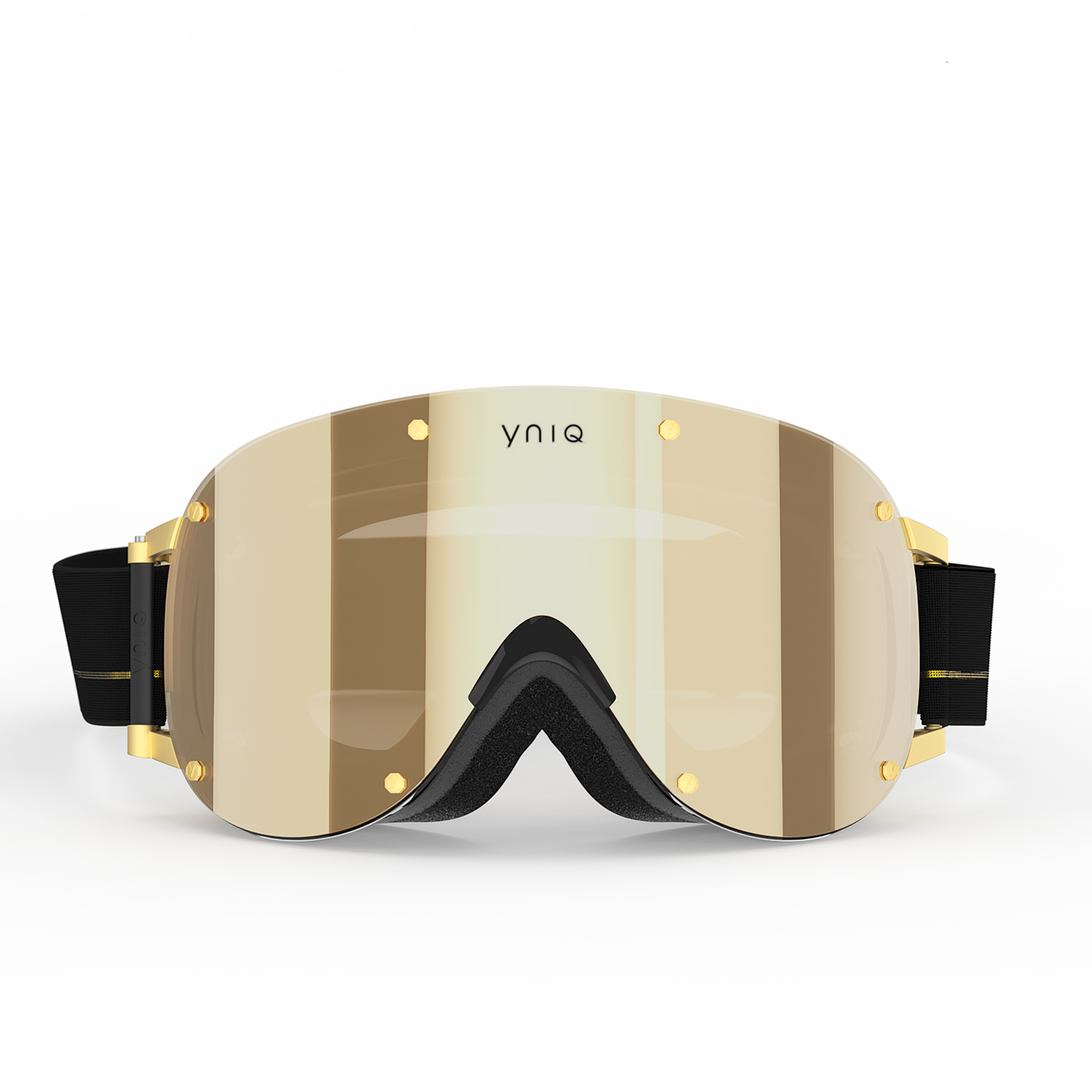 Model Four Snow Goggles - Black All Gold