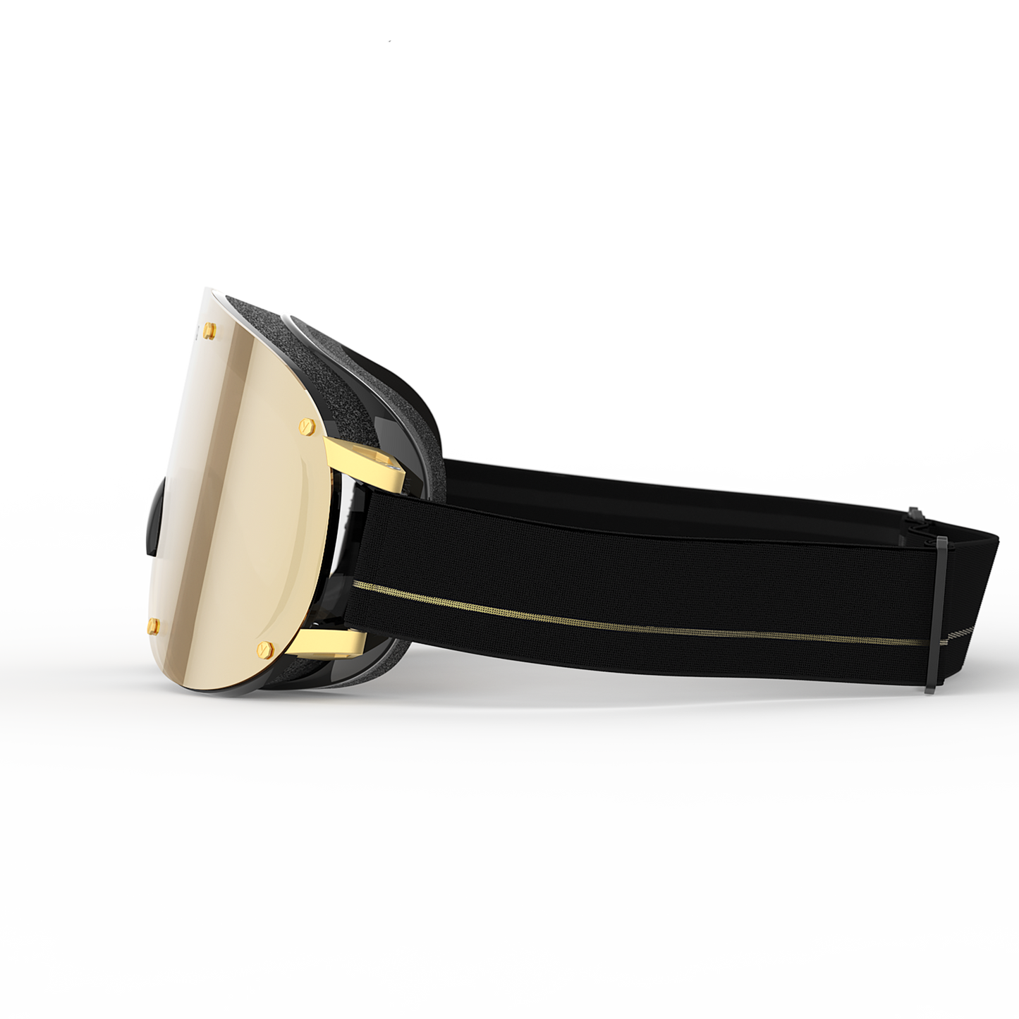 Model Four Snow Goggles - Black All Gold