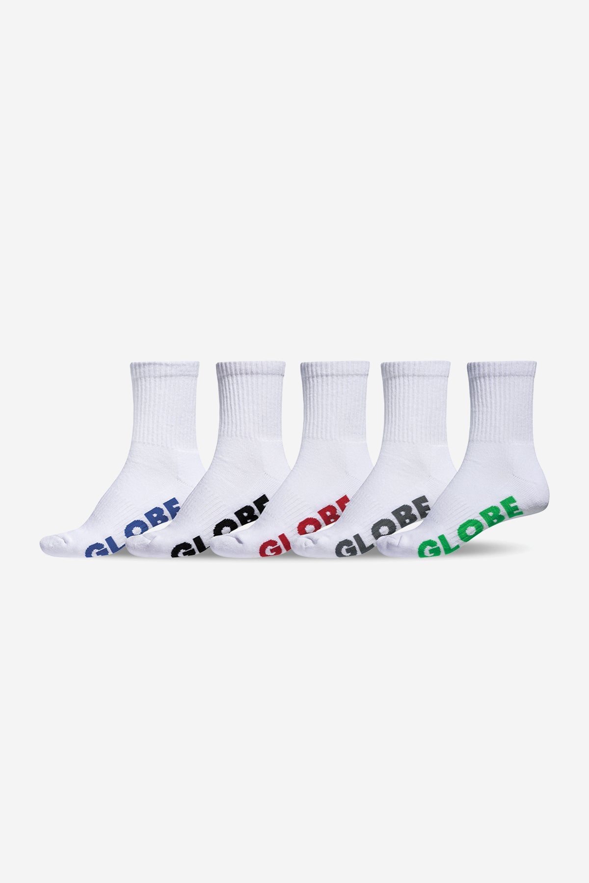 Large Stealth Crew Sock 5 Pack (12-15)