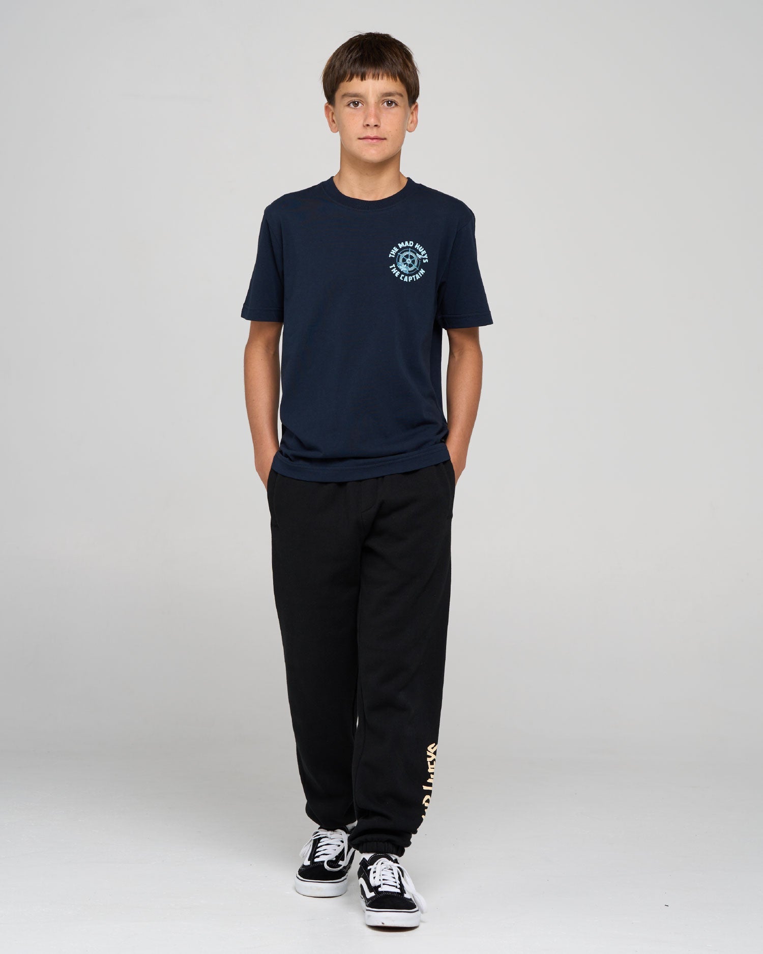 Kids Captain Two Faced T Shirt Navy - Image 5