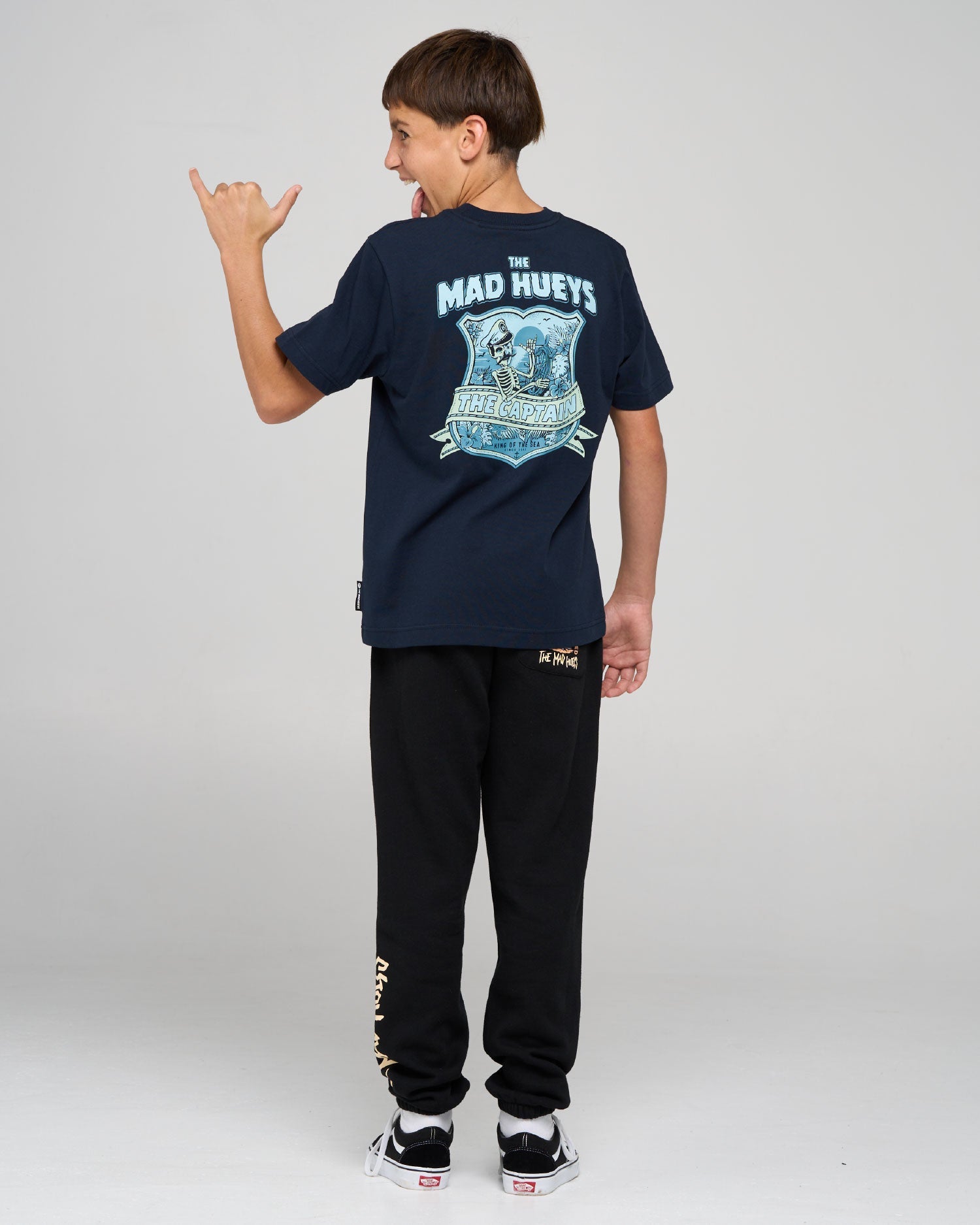 Kids Captain Two Faced T Shirt Navy - Image 4