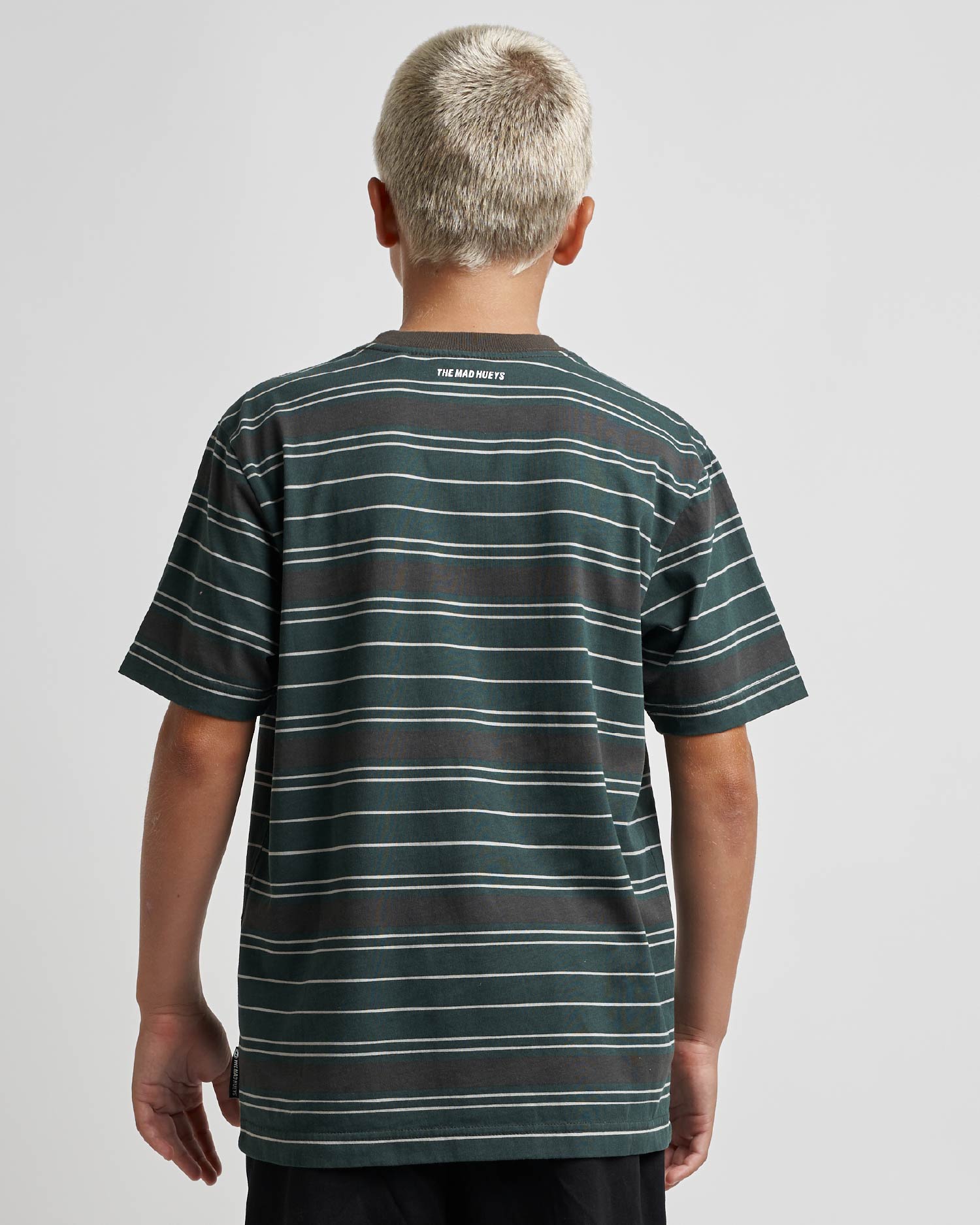 Kids Parallel Stripe Hueys Pine Green - Image 2