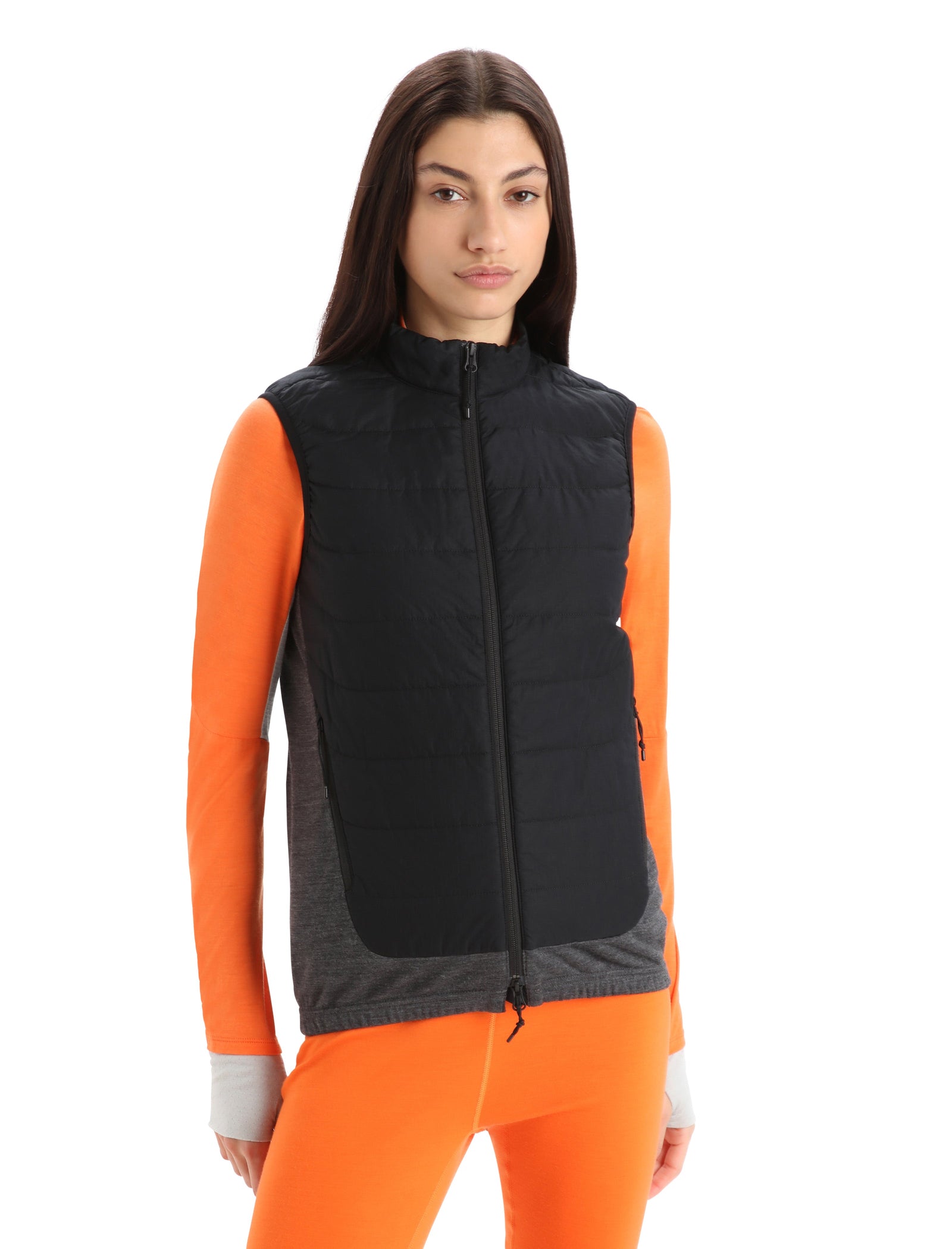 Womens MerinoLoft Vest Apre Jacket Black / Jet Heather - Image 1