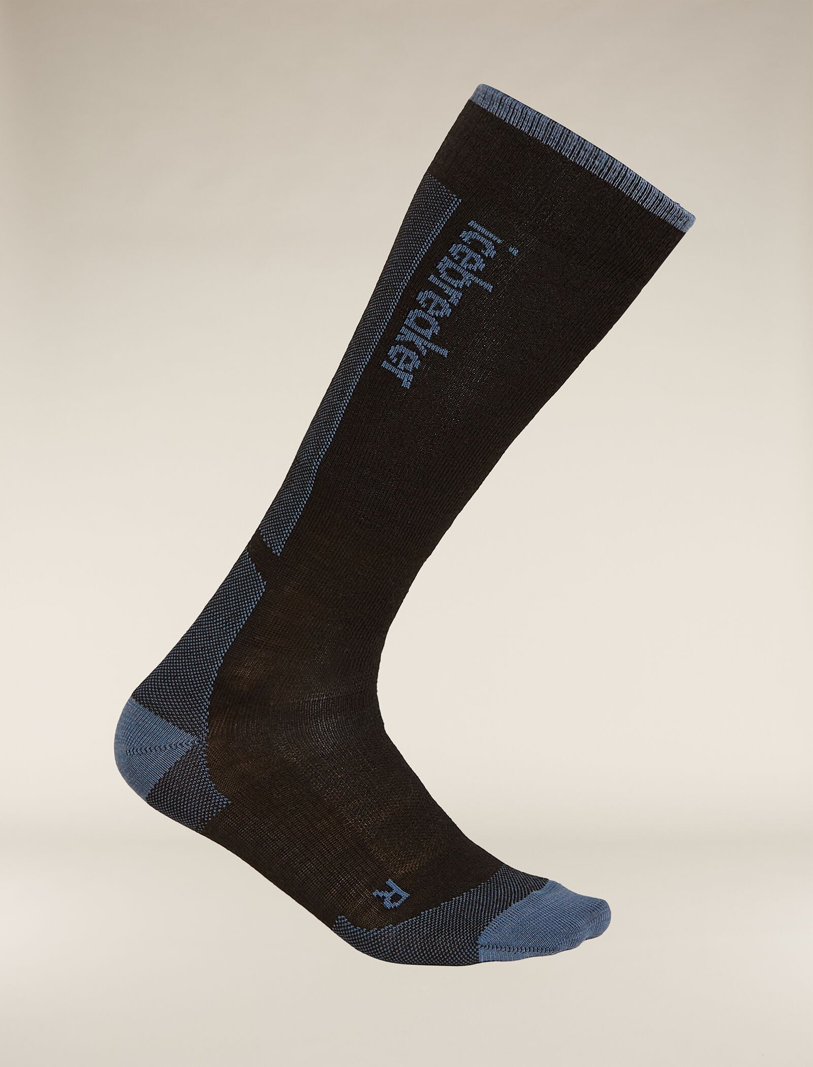 Womens Merino Ski+ Ultralight Over The Calf Socks Black/Dawn - Image 5