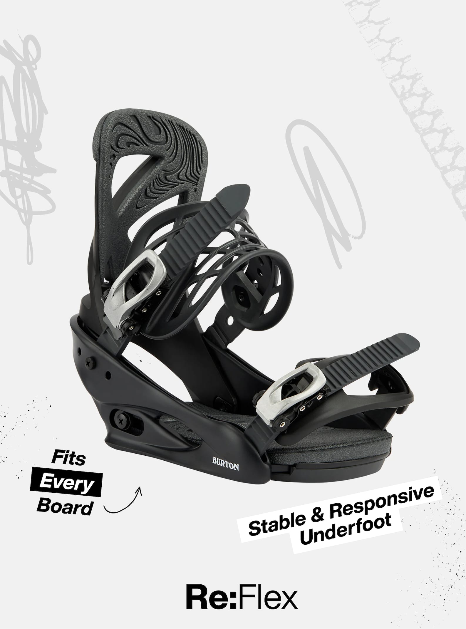 Men's Freestyle Re:Flex Snowboard Bindings