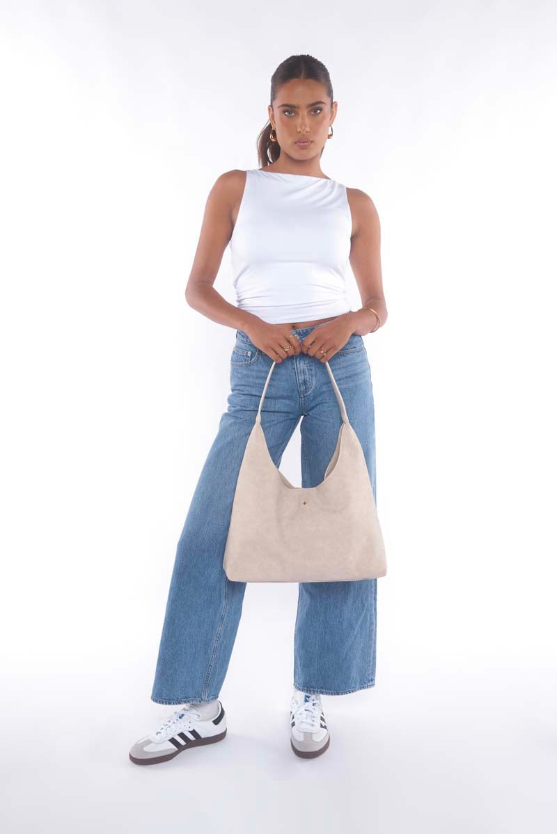 Jami Beige Suede / Gold - Image 13