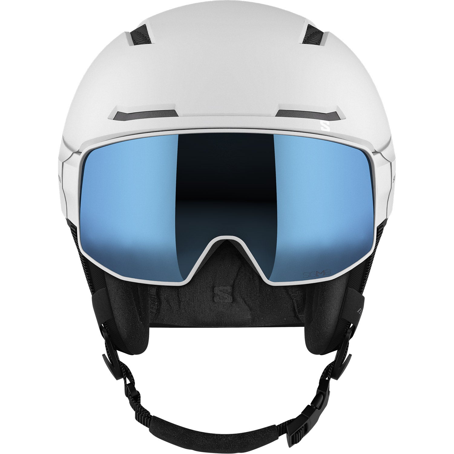 Driver Pro Sigma MIPS Visor Snow Helmet White - Sky Blue Visor