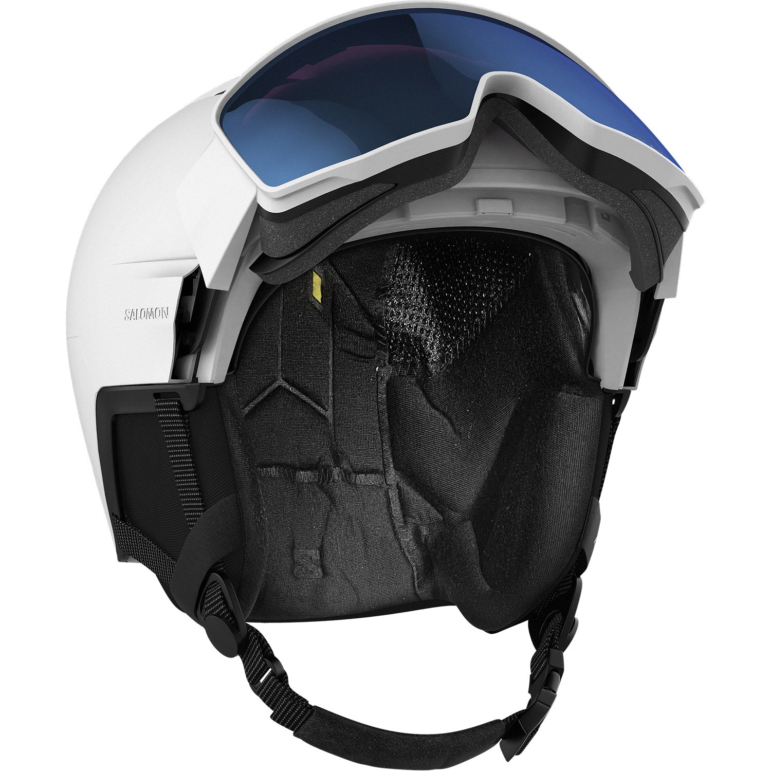 Driver Pro Sigma MIPS Visor Snow Helmet White - Sky Blue Visor