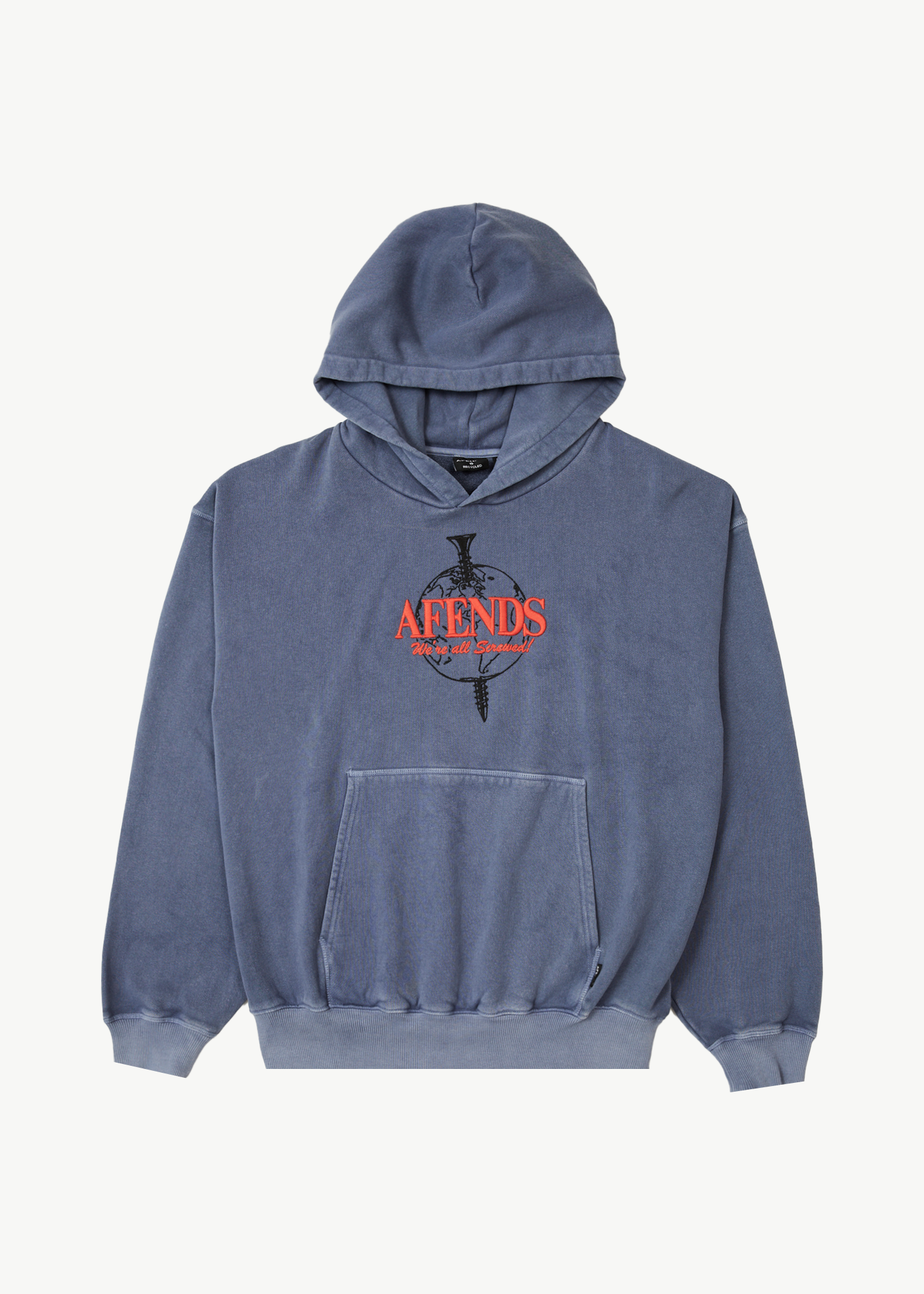 Afends HoodM Screwed Boxy Pu M243510-WMR