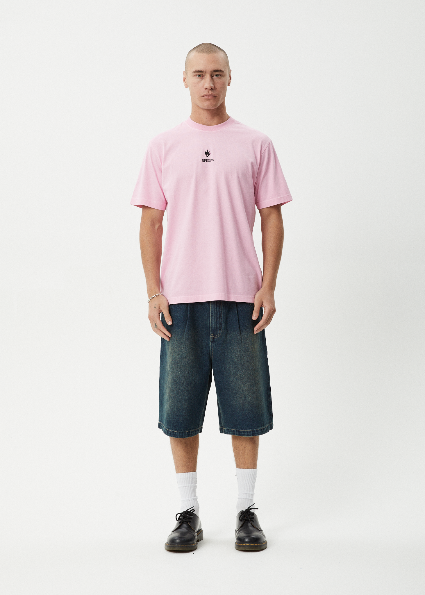 Mens Burnin T Shirt Vintage Pink - Image 7