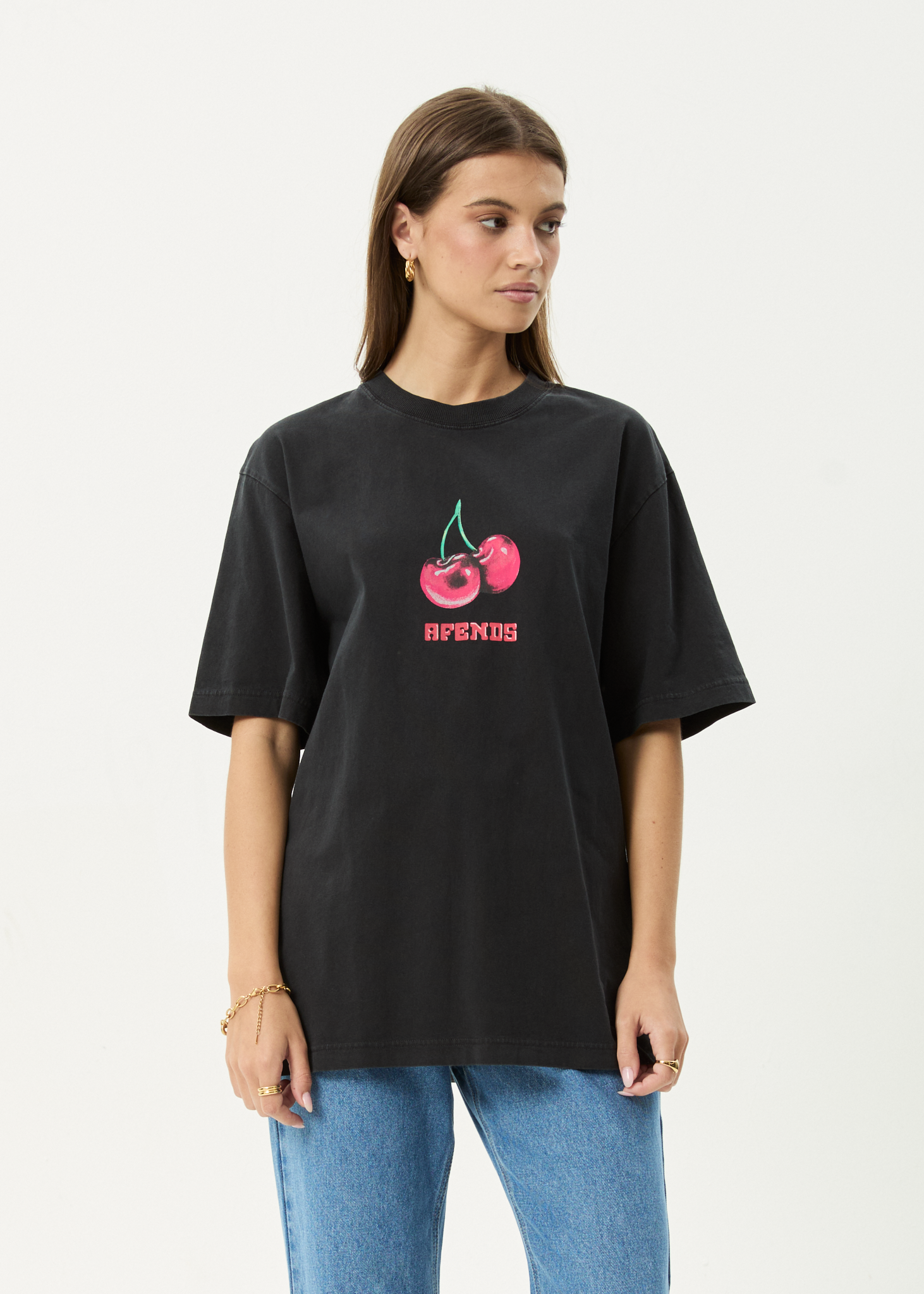 Mens Abiza T Shirt Stone Black - Image 4