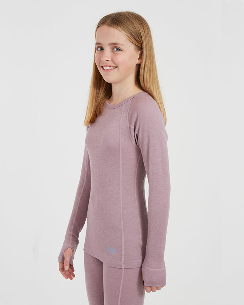 Kids' Merino 230 Wool Thermal Top Black
