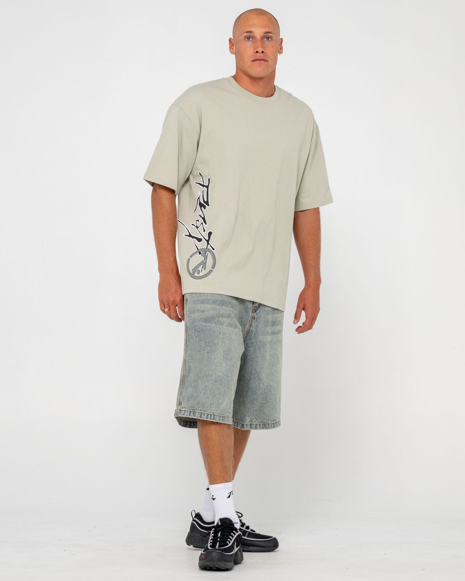 Mens Spraya T Shirt Abbey Stone - Image 1