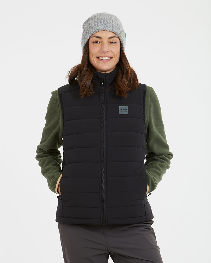 WOOLXLOFT Womens Insulated Puffer Vest Black