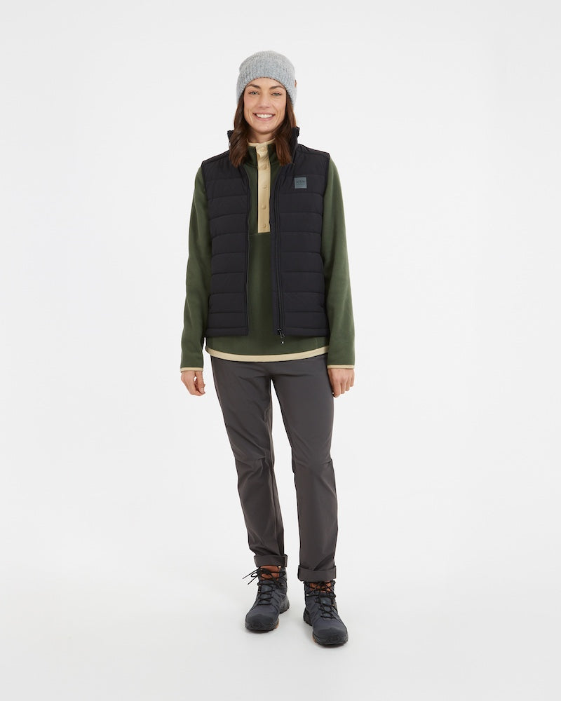 WOOLXLOFT Womens Insulated Puffer Vest Black