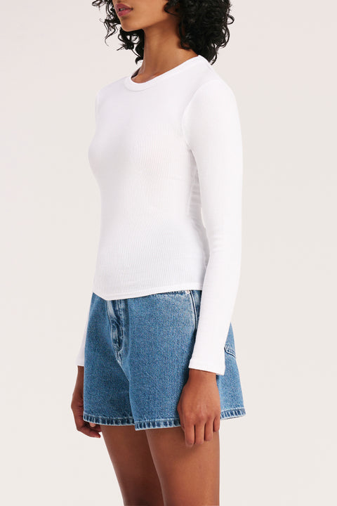 organic rib ls tee
