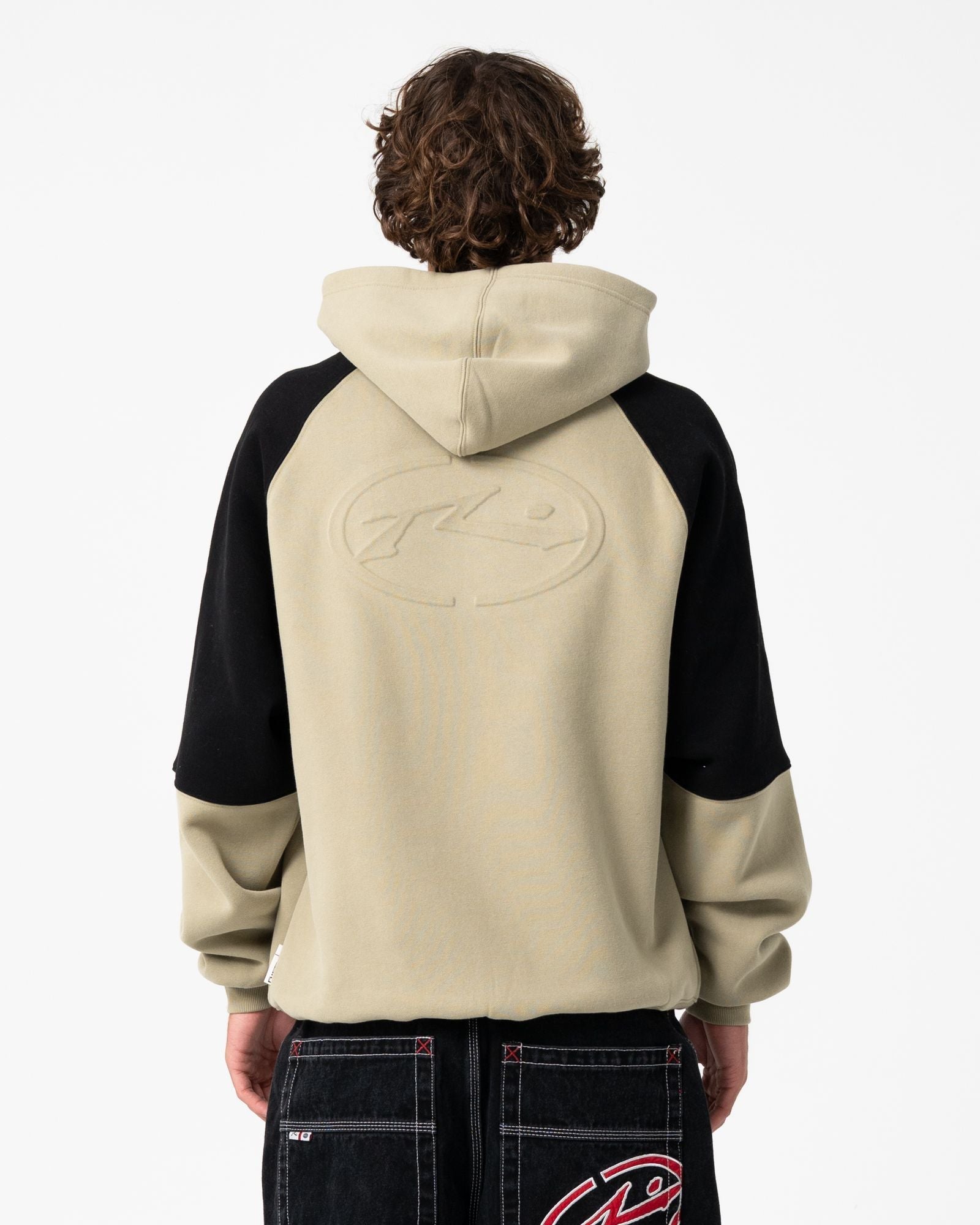Mens Shesh Besh Hooded Jumper Abbey Stone - Image 4