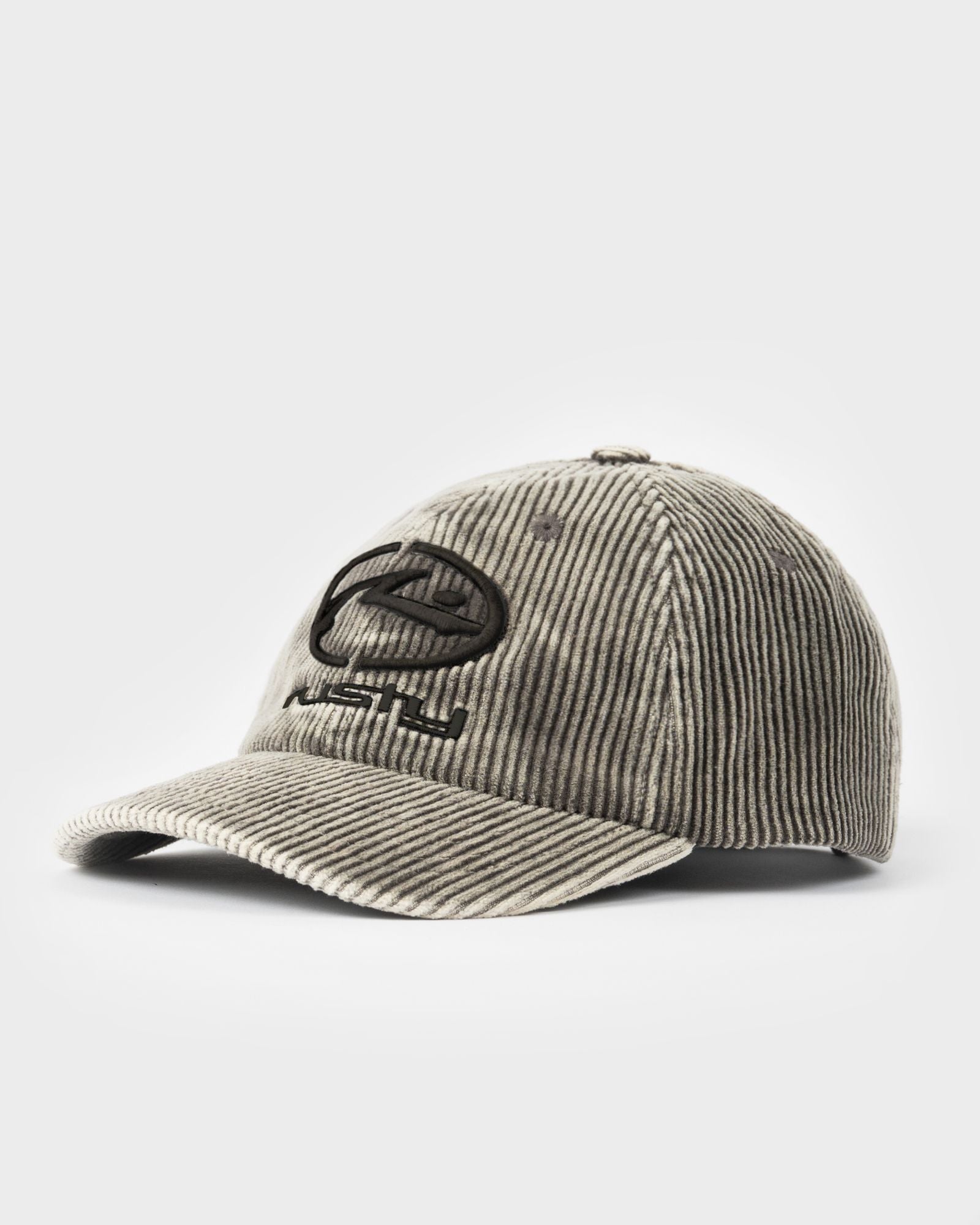 Mens Placid Cord Cap Black - Image 1