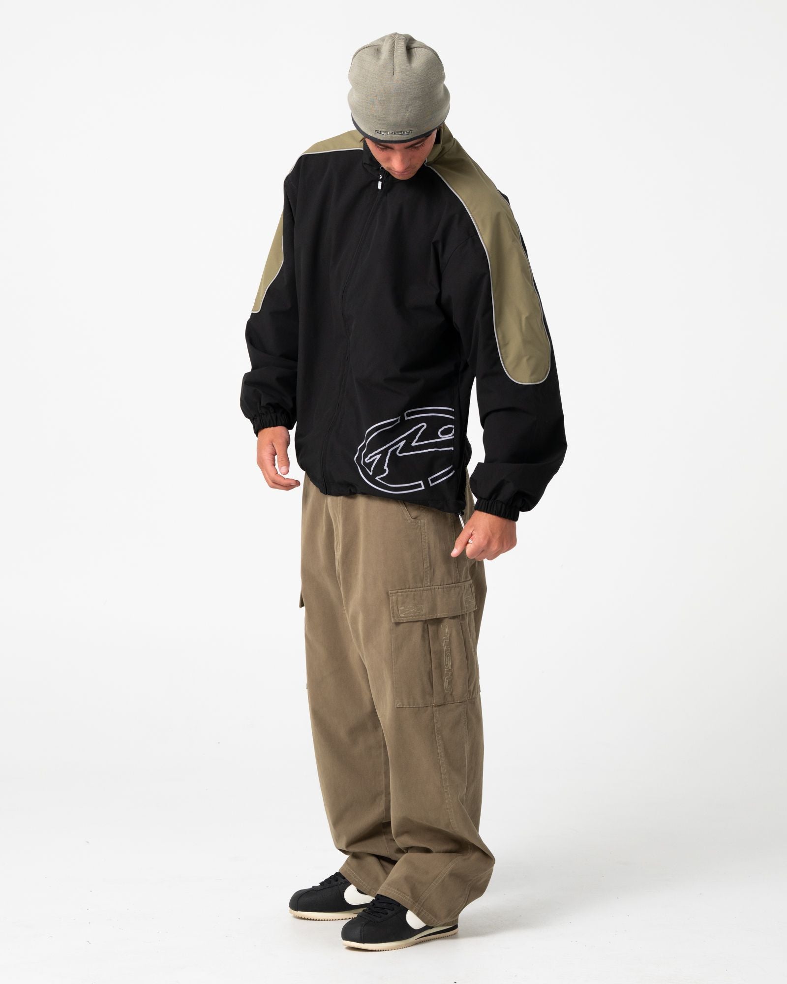 Mens Frontline Track Jacket Black - Image 4