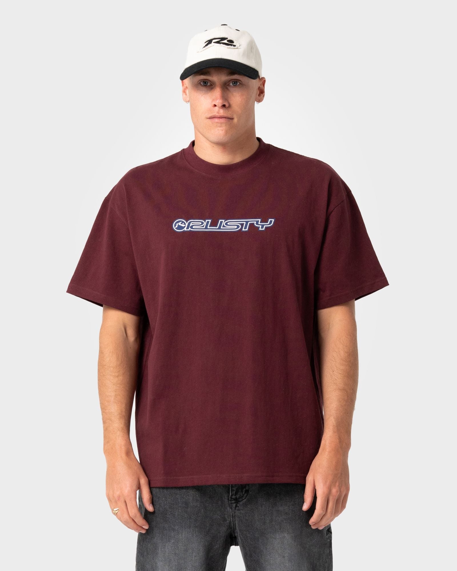 Mens Flip Daddy 2.0 T Shirt Burgundy - Image 2