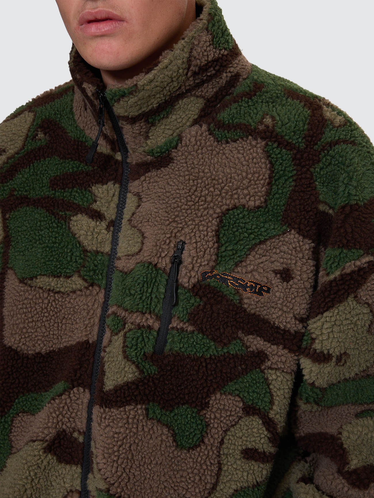 Plain Sight Sherpa Jacket Camo Green - Image 2