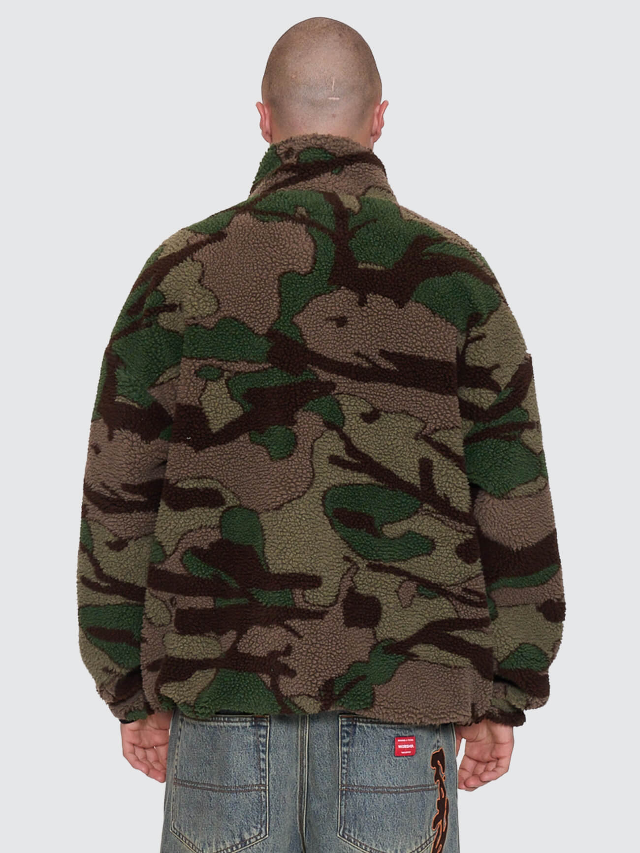 Plain Sight Sherpa Jacket Camo Green - Image 6