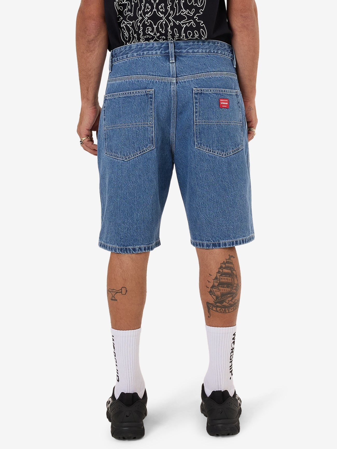 Big Dawg Jean Short - Sky High Blue