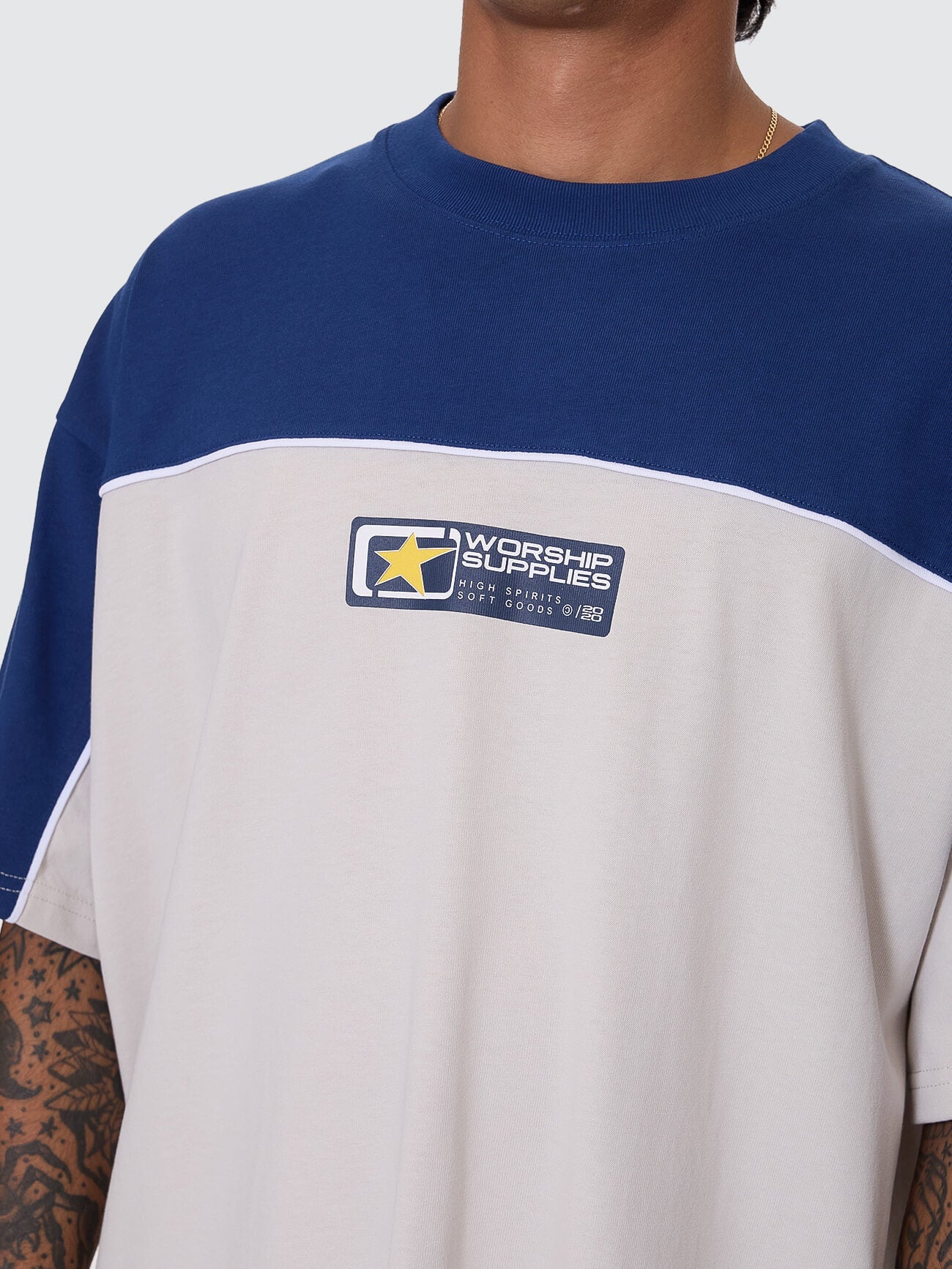 Blender Oversize Panel Tee Blue Depths - Image 2