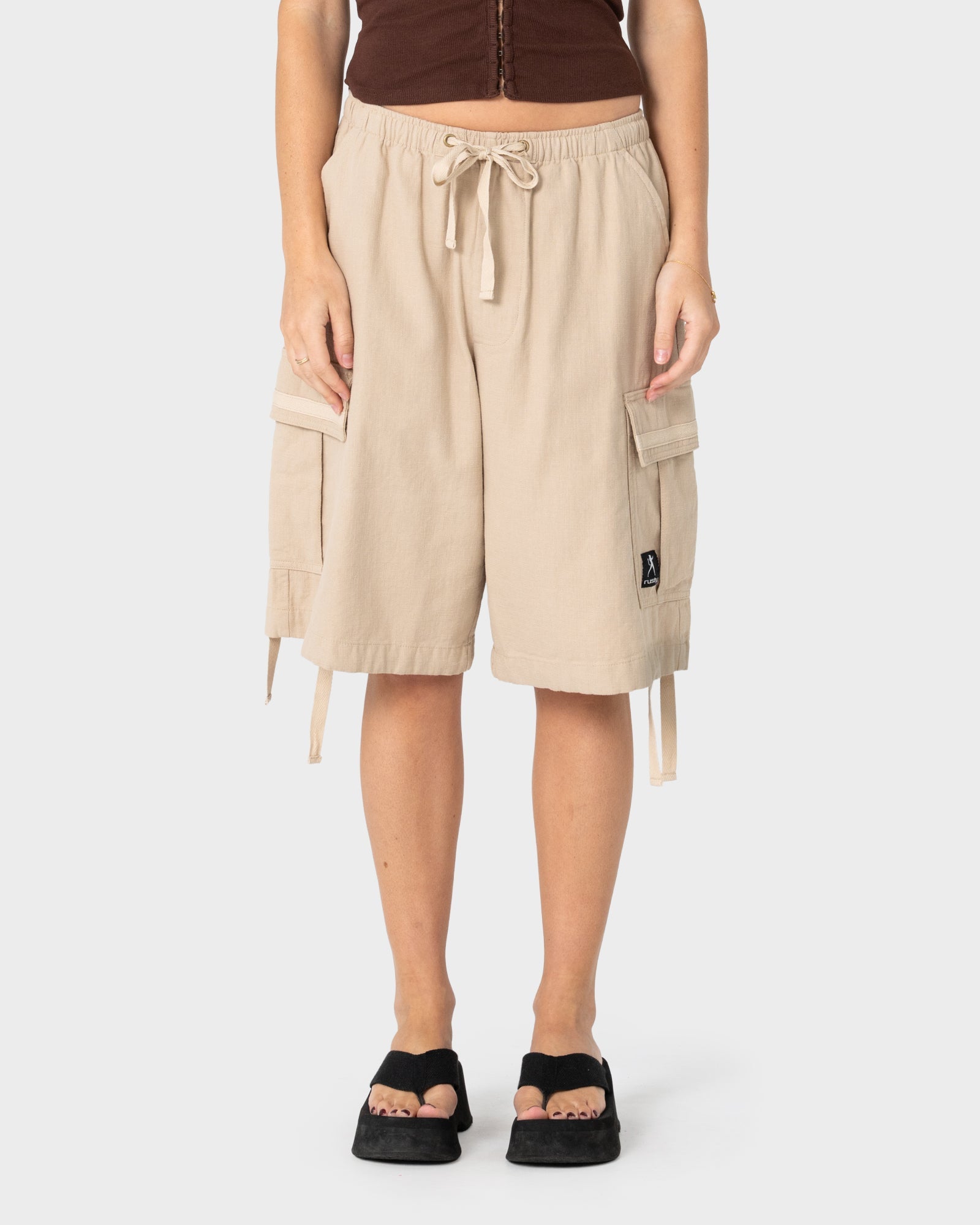 Womens River Walk Short Oatmeal - Image 2