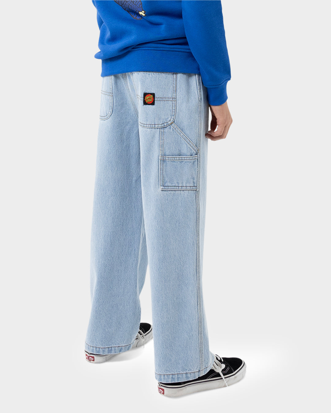 Kids Classic Dot Carpenter Casual Pant Light Washed Indigo - Image 7
