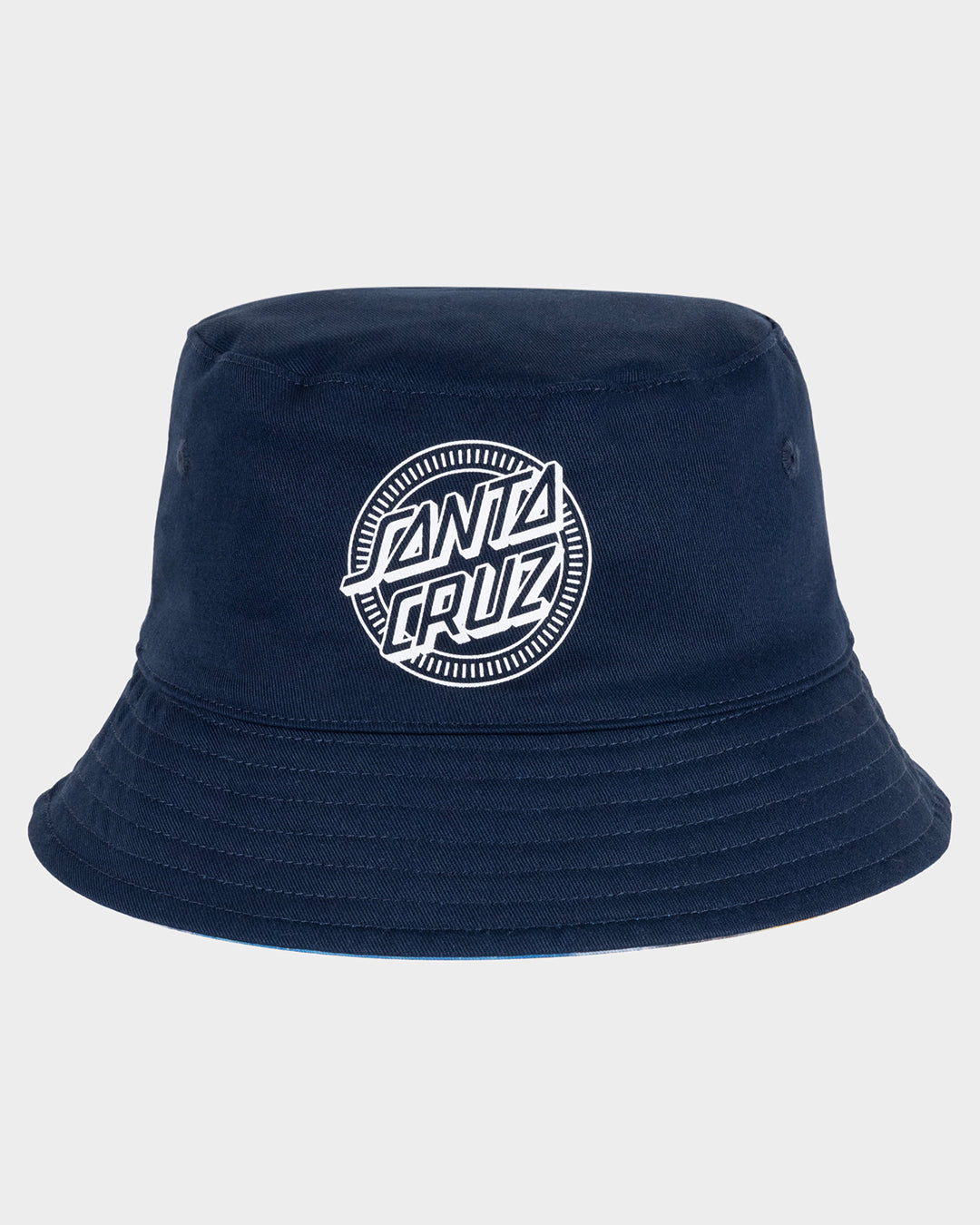 Industrial Dot Mono Boys Reversible Bucket Hat Blue Tie Dye - Image 3