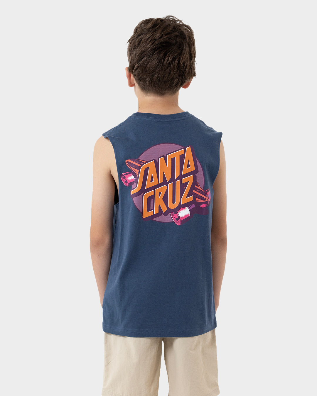Kids Summer 76 Singlet Dark Blue - Image 5
