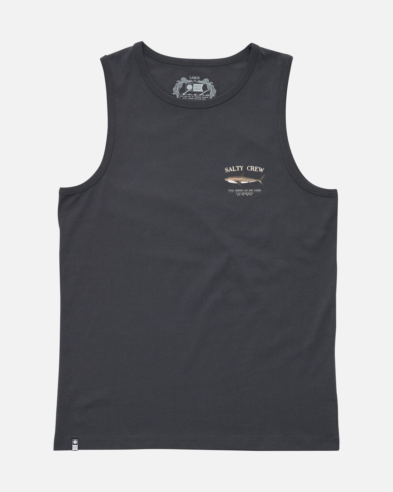 Mens Bruce Muscle Tee Coal - Image 2