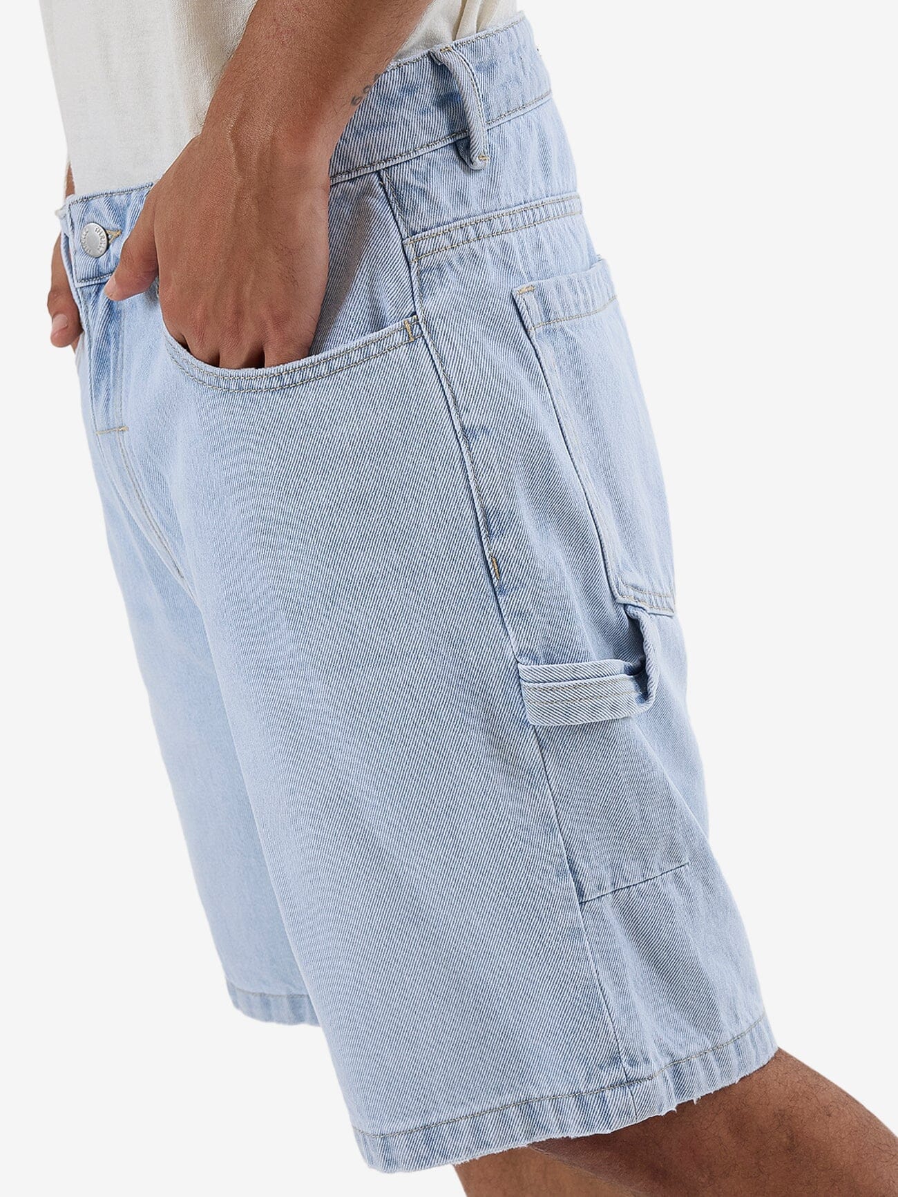 Slacker Denim Short Light Ash Blue - Image 6